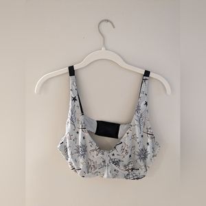 Lot of Two MeUndies Feel Free Long Line cotton bralettes. Women's Size Large.